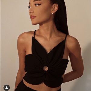 Black Flower Halter!